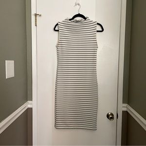 Zara Knit fitted striped dress